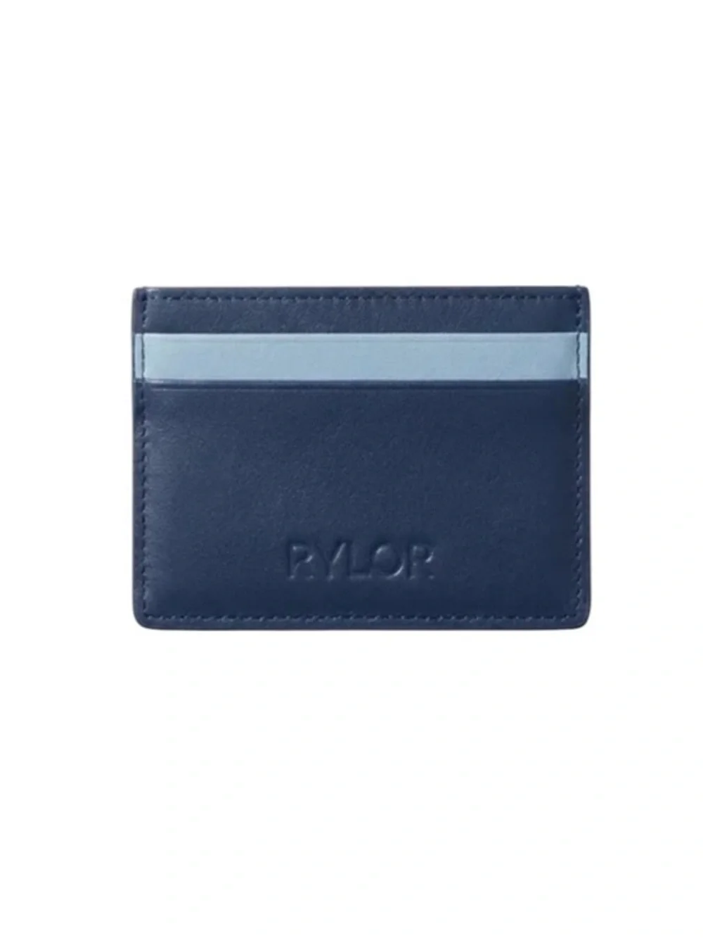 RYLOR Navy Heritage Stripe Card Holder w Authenticity Card